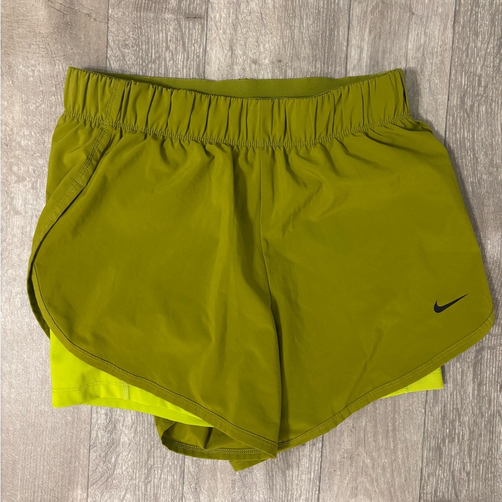 Nike Lime/Olive Green Dri-FIT Shorts